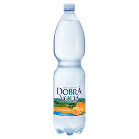Dobrá voda Mandarinka jemně perlivá 1,5L PET